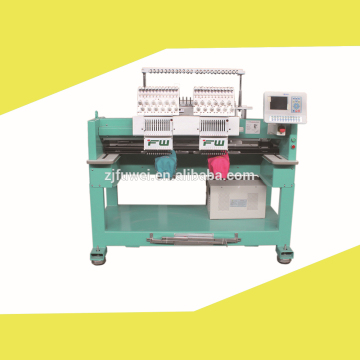 2 heads cap embroidery machine