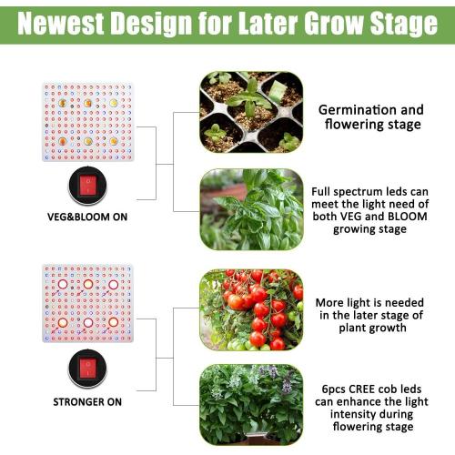 Luz de planta conduzida de cultivo de horticultura