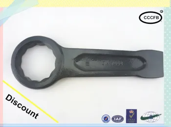 High Quality 45# Steel Slugging Ring Spanner,size 95mm 40 CR Striking Box Wrench,Hammer Ring Spanner
