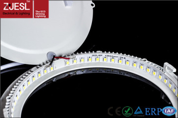 ES-12W-R-W round led panel light material with die cast aluminum light