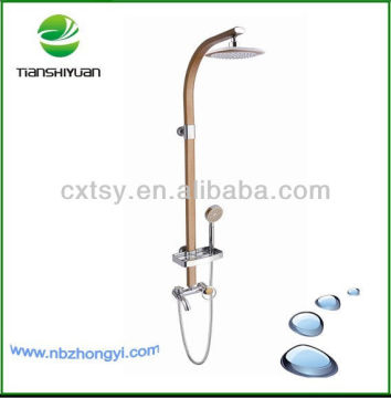 Bathroom aluminum shower sets red color shower set