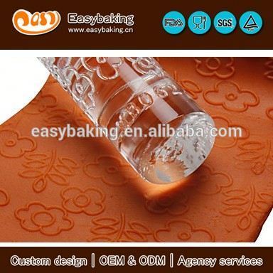 Custom flower&leaf acrylic cake decoratioing fondant embossing rolling pins