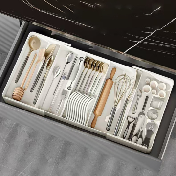 Wholesale Adjustable Kitchen Storage Drawer Cutlery Tray