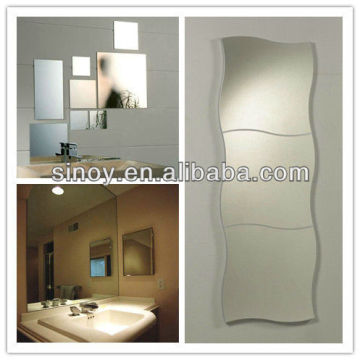 Non fogging bathroom mirror set