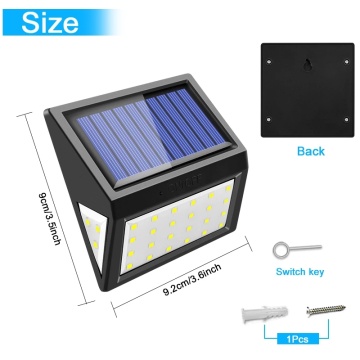 30led Solar Light With 3 Lighting Face