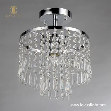 Rotating crystal ceiling chandelier Decorative lighting villa creative chandelier Crystal ceiling chandelier