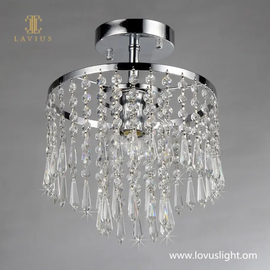 Rotating crystal ceiling chandelier Decorative lighting villa creative chandelier Crystal ceiling chandelier