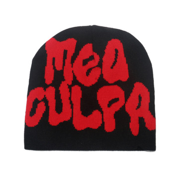 Προσαρμοσμένο λογότυπο Jacquard Woven Knit Unisex Streetwear Cap
