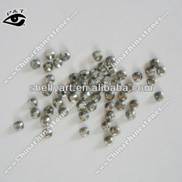 Iron on crystal 5MM SS20 Jet Hematite color rhinestone for clothing