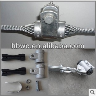 preformed suspension clamp