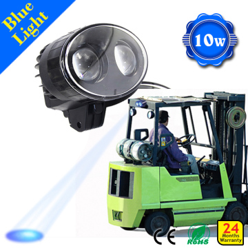 Blue oval LED spot light for forklift safety light