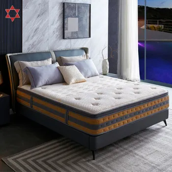 Custom Factory Hypo-allergenic Natural Latex Mattress in a Box with Pocket Springs