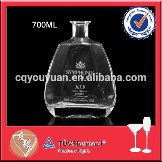 Extra premium 0.7L personalized brandy bottle