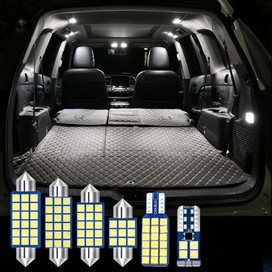 For Volkswagen VW Golf MK5 MK6 MK7 GOLF 5 6 7 12v LED Bulbs 12pcs Car Interior Map Dome Reading Lamps Trunk Light Accessories
