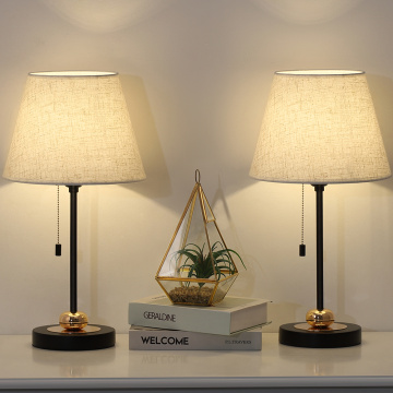 Modern Nightstand Lamps Set for Bedroom