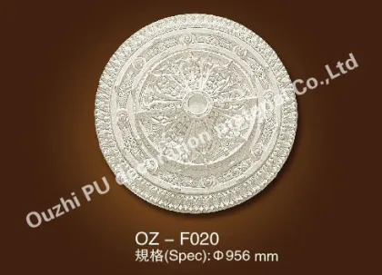 ancient Europe style PU material plastic golden color ceiling medallion