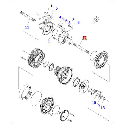 Wheel loader WA600-6R axle 426-22-32441