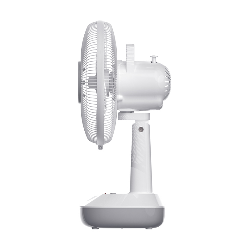 Rechargeable Pedestal Fan 12 inch Table Fan with LED Light