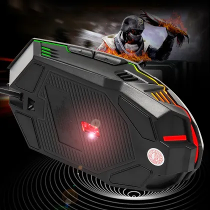 Colorful Breathing Light Wired Gaming Optical Mouse - FV-Q3