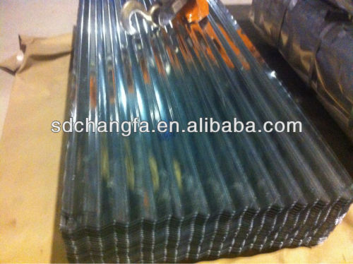 Corrugated galvanized plate