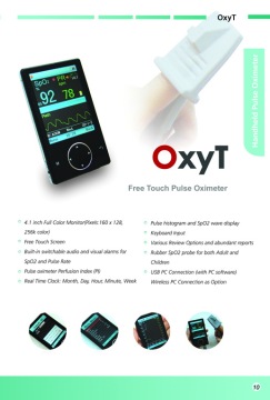 Handheld pulse oximeter