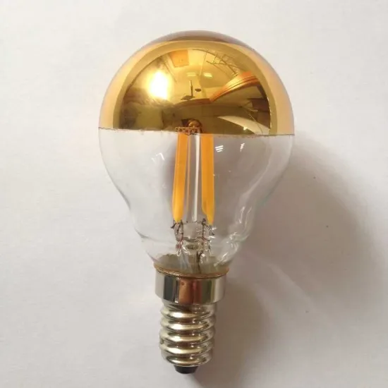 half chrome golden bulb G45 E14 led lighting