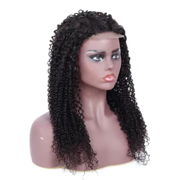 Wholesale 30 Inch Raw Mink Brazilian Human Hair Kinky Curly Lace Closure Wig Vendor Natural Hair 4X4 Lace Wig For Black Women