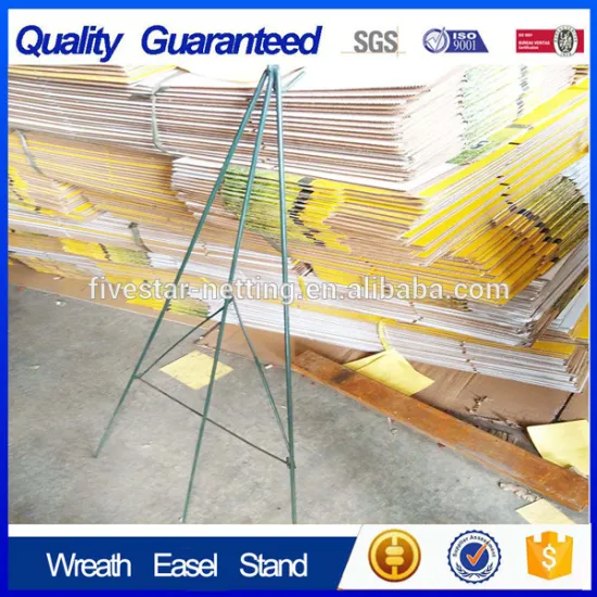 display flower green wire easel stand