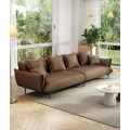 Elegante sofá salón con piernas