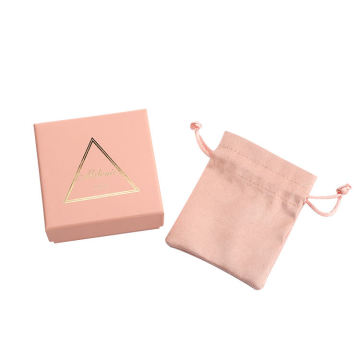 Soupche à bijoux en velours à la mode avec logo personnalisé