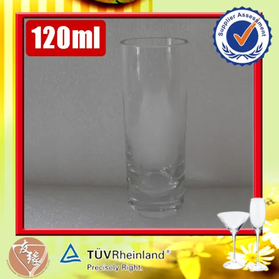 120ml Bollet Shot Glass High Flint Glass Type China Custom Fancy Shot Glass