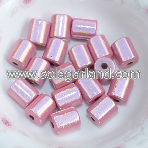 8 * 10 MM de acrílico Cylinder Miracle Beads 3D Illusion Bead Charms