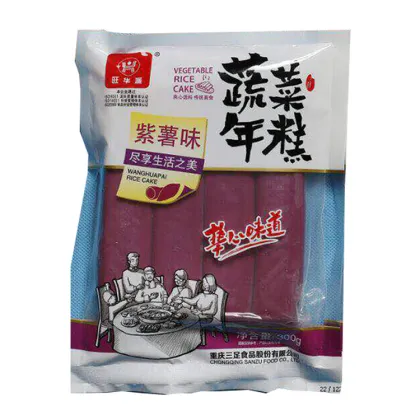 Purple Sweet Potato Flavored Korean Vegetable Rice Cake