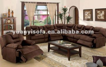 Cheap Bonded Reclining Sectional Sofa