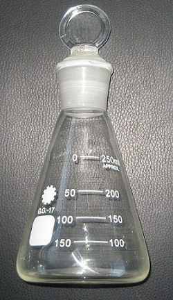 Conical Flask with Ground-in Glass Stopper