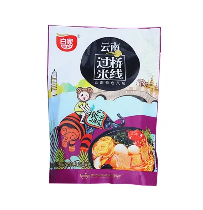 Chinese Foods Rice Noodles With Seasoning Yunnan Bridge Noodle