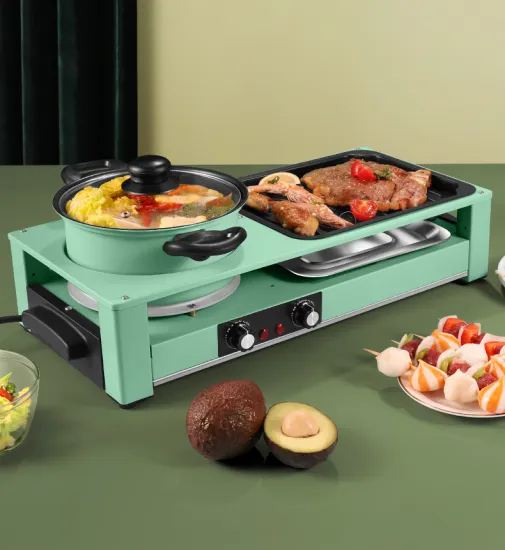 Smokeless 2-in-1 Korean BBQ Grill: Perfect for Parties and Gatherings at Home