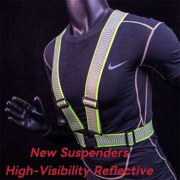 শোল্ডার স্ট্র্যাপ সহ নতুন স্ট্রেচ রিফ্লেক্টিভ ওয়েস্ট