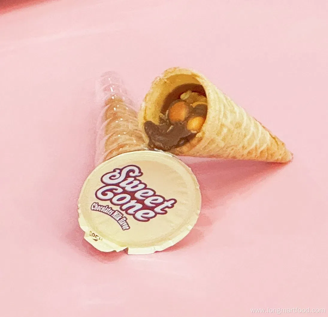 10g Ice Cream Cone Shaped Chocolate Crunch Candy