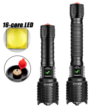 High Lumen XHP160.2 USB Rechargeable Waterproof Flashlight