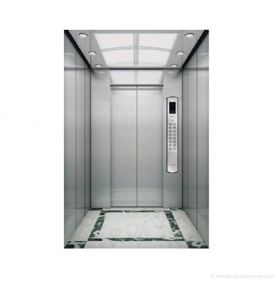 Décoration de cabine d'acier inoxydable d'ascenseur de passager 1000kg