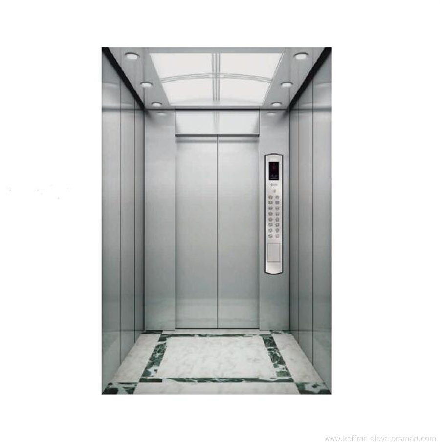 1000kg Passenger Elevator Stainless Steel Cabin Decoration