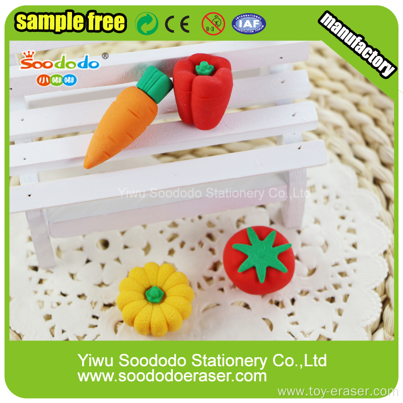 3D Strawberry Cup Cake Shaped Eraser