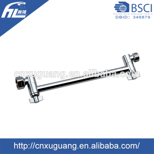 Brass adjustable height wall extend flexible shower head arm