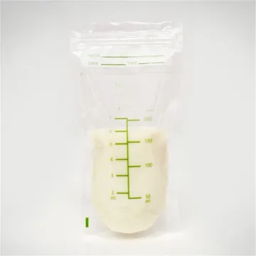 Self-standing breast milk storage bag freezer bag