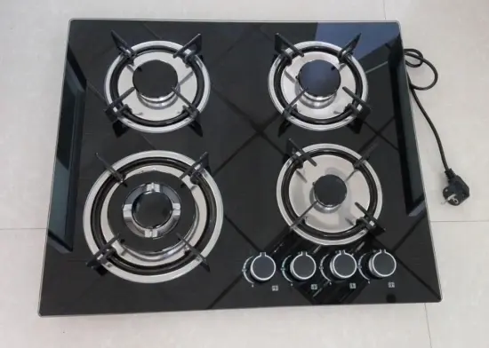 2 3 4 5 6 Burner Glass Top Sabaf Burner Gas Stove Hob MT-G478