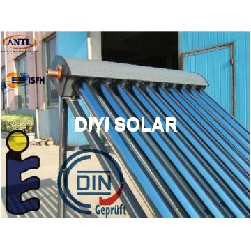 Heat pipe solar collector with solarkeymark