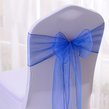 Colorful Organza Silk Bow Sage Wedding Chair Sashes for Wedding Party, Christmas, Halloween Decorations
