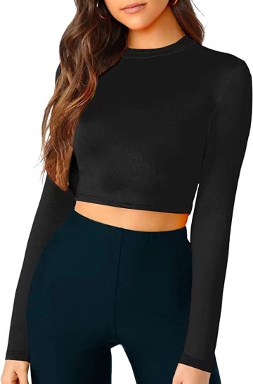 Long Sleeve Crop Tops for Women