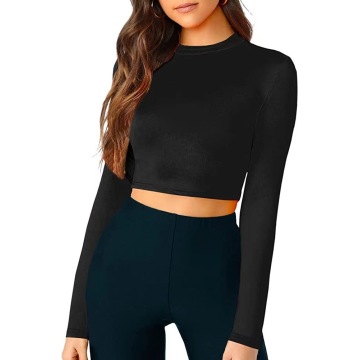 Long Sleeve Crop Tops for Women